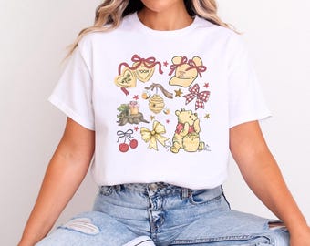 Winnie the Pooh Girlie T-Shirt, Disney Inspired, Made to Order