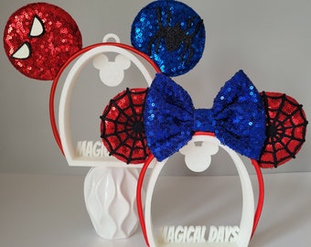 Spiderman Marvel Disney Inspired Mickey Minnie Mouse Ears Headband