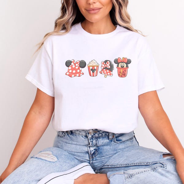 Minnie Hat and Summer Snacks T.shirt Various Colours