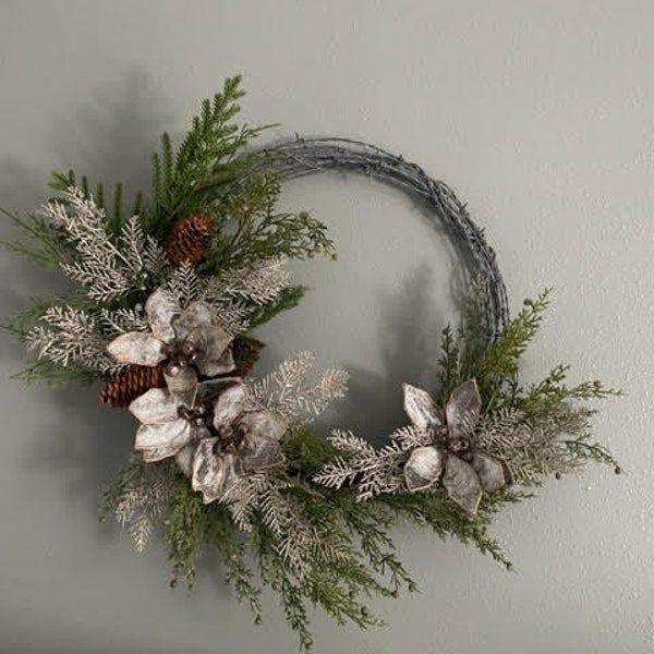 Barbed Wire Wreath - Etsy