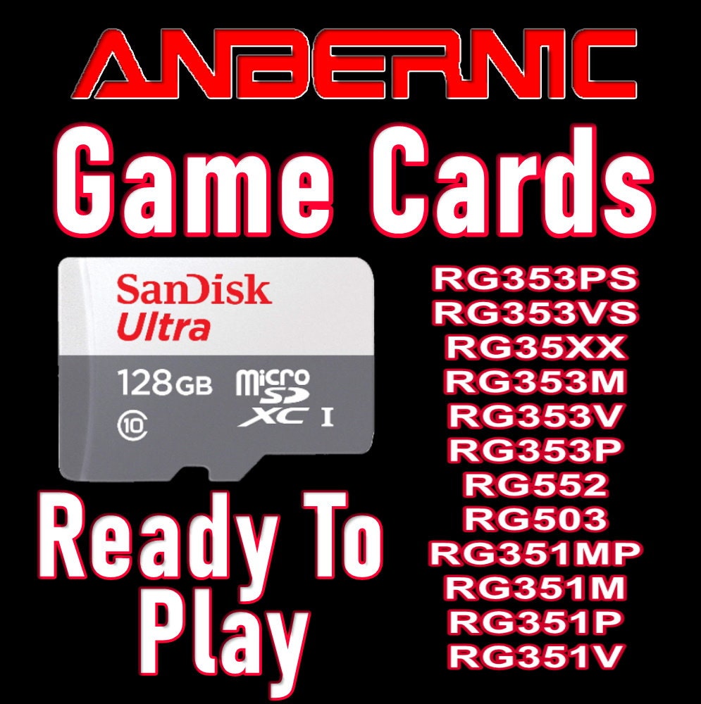 Anbernic 128GB Game Card for RG35XX RG353V RG353P RG552 RG503 Etsy