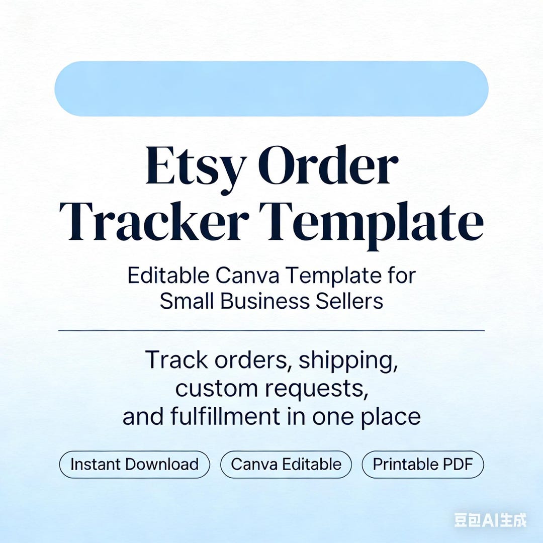 Editable Etsy Order Tracker Canva Template, Small Business Log (digital ...