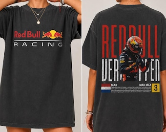Red Bull Racing Max Verstappen Comfort Colors F1 Graphic Tee Motorsport Fan Apparel
