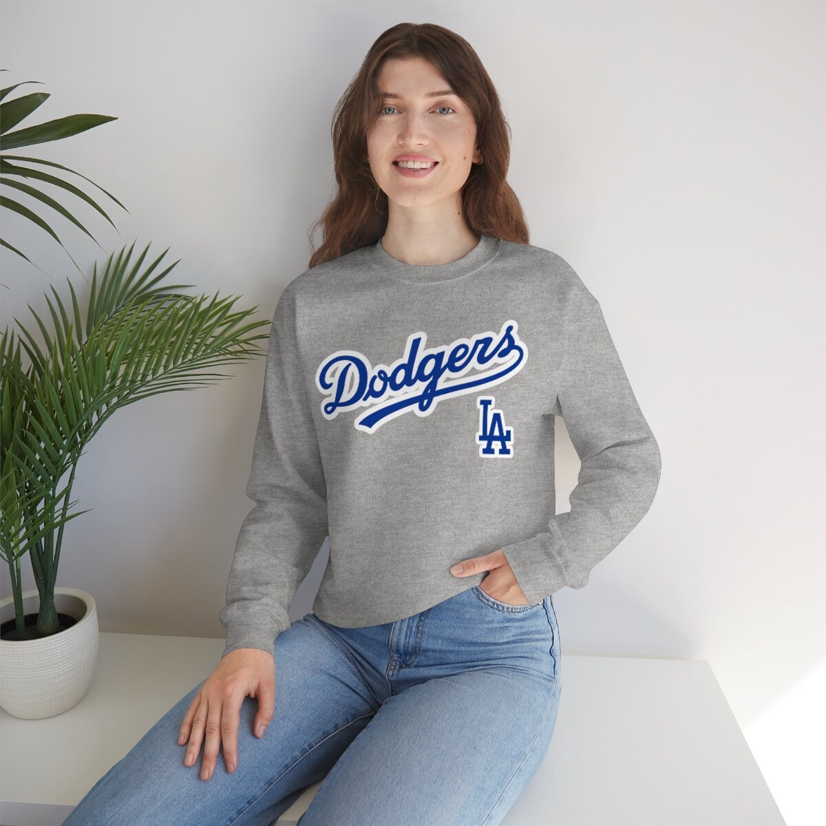 Dodgers Unisex Sweatshirt Los Angeles Dodgers Crewneck Gift 