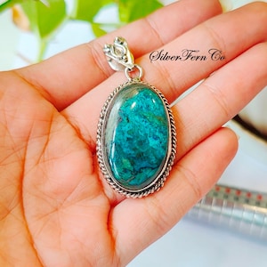 Beautiful shattukite pendant, 925 Sterling Silver Pendant, Handmade Pendant, Women Pendant,  Silver Jewelry, Designer Pendant, Gift For Her,