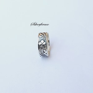 925 Sterling Silver, Designer Band Ring, Wide Band Ring, Silver Band, Handmade ring, Silver Ring, Jewelry, Statement Ring, Thumb ring, Gifts