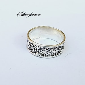Designer Band Ring, 925 Sterling Silver, Handmade Ring, Birthday Gift, Silver Jeweler, Women Ring, Finished Ring, Gift for her.