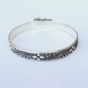 Sterling Silver Bangles, Designer Bangles, Stackable Bangles, 925 Silver Bangle for Her/him, Handmade Bangles for Gift on Christmas