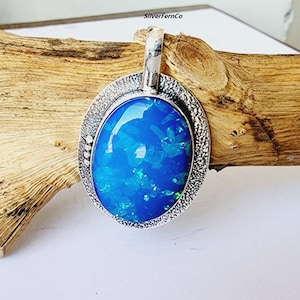 Australian Opal Pendant, Handmade Pendant, 925 Sterling Pendant, Gemstone Pendant, Opal Pendant, Gift Pendant, Australian opal Jewelry