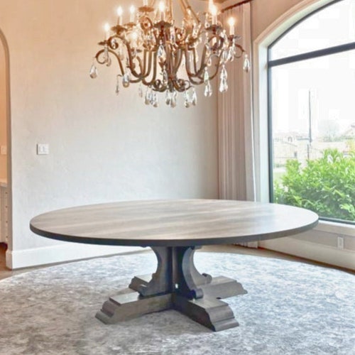 Sloan Dining Table Round Dining Table Etsy