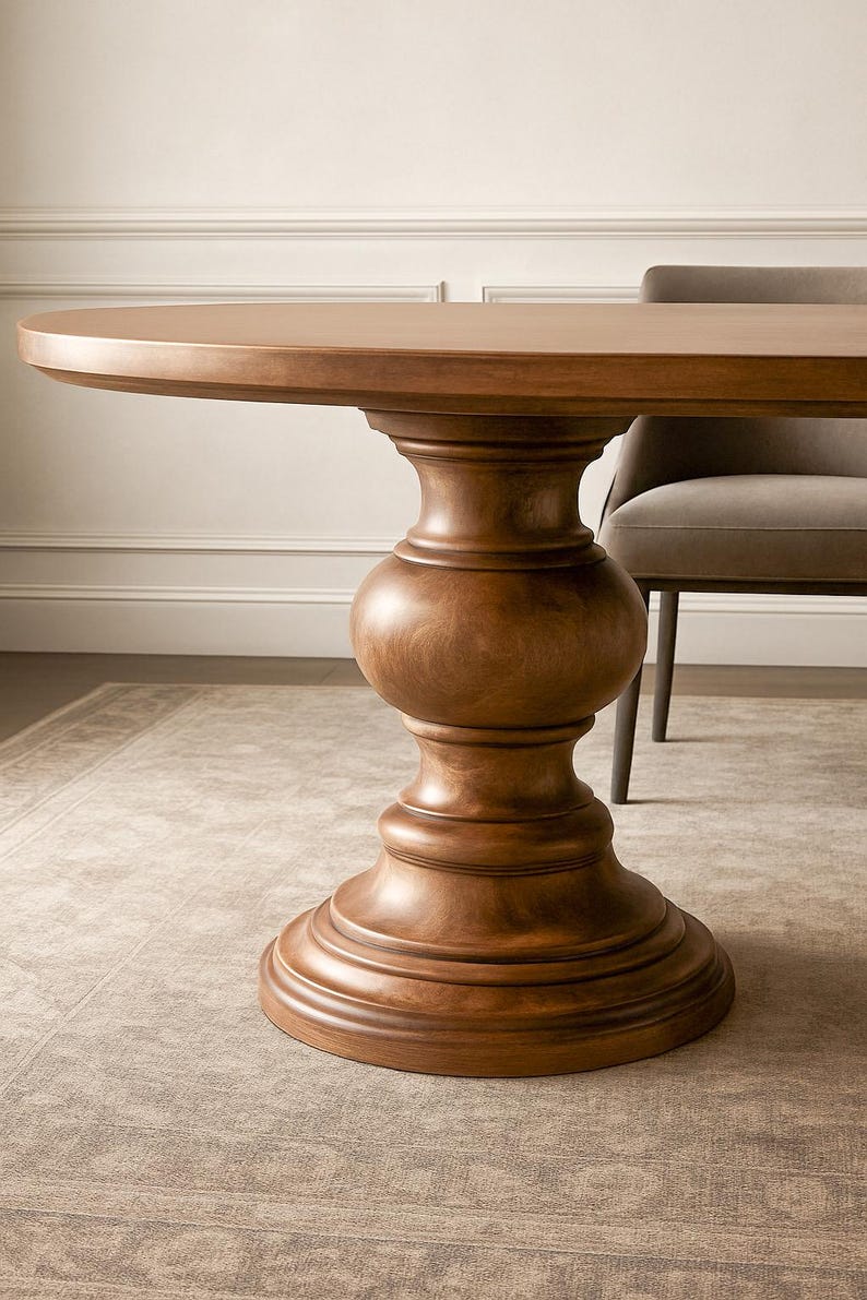 Oval Farmhouse Dining Table – Handmade Solid Wood | Arhaus Style ...