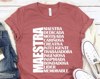 Maestra Shirt: Bilingual Spanish Teacher Tee