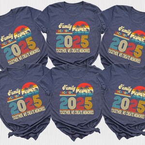 Family Vacation 2025 T-shirt, Creating Memories Together, Custom Family Beach Trip Soft Comfy Shirts, Matching Tees
