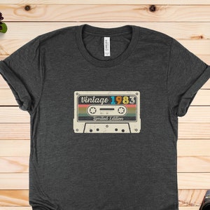 1983 Vintage Shirt, 1983 Birthday Shirt, 40th Birthday Gift,40th Birthday Gift Shirt, 1983 Vintage Tee, 1983 Retro Shirt, Vintage Birthday