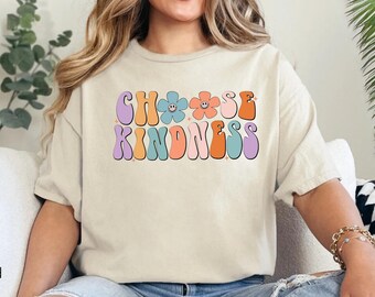 Kindness Matters T-Shirt, Retro Teacher Tee, Positive Apparel
