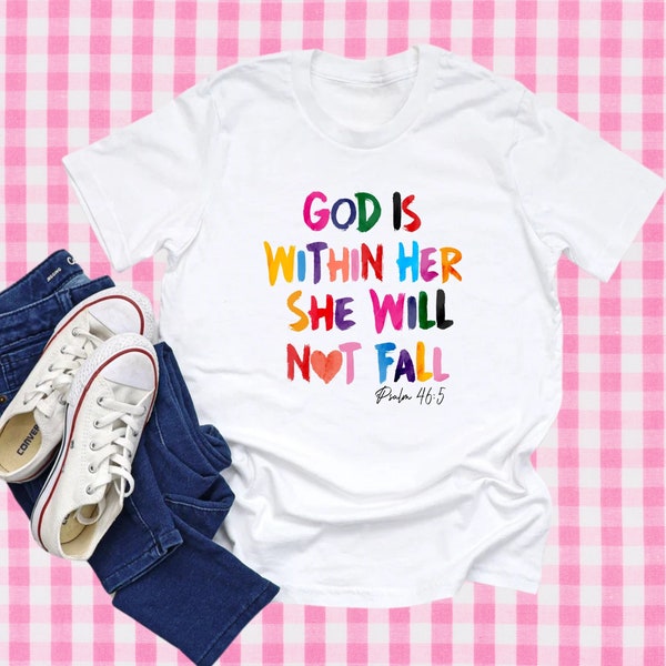 Camiseta "Dios está en su interior": Ropa cristiana inspiradora para niñas