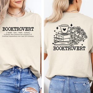 Sweat-shirt Booktrovert Pour Femme - Haut à Manches Longues Col Rond, Motif "Book Lover", Cadeau Pour Lectrice, Bibliothécaire