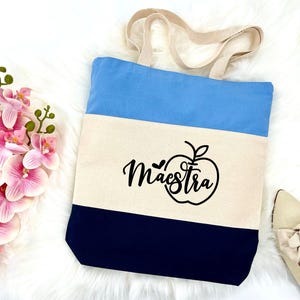 Maestra Bag, Maestra Siempre, Maestra Gift, Maestra Tote Bag, Maestra Bilingue Bag, Spanish Teacher Bags, Billgual Teacher Tote Bag, Maestra