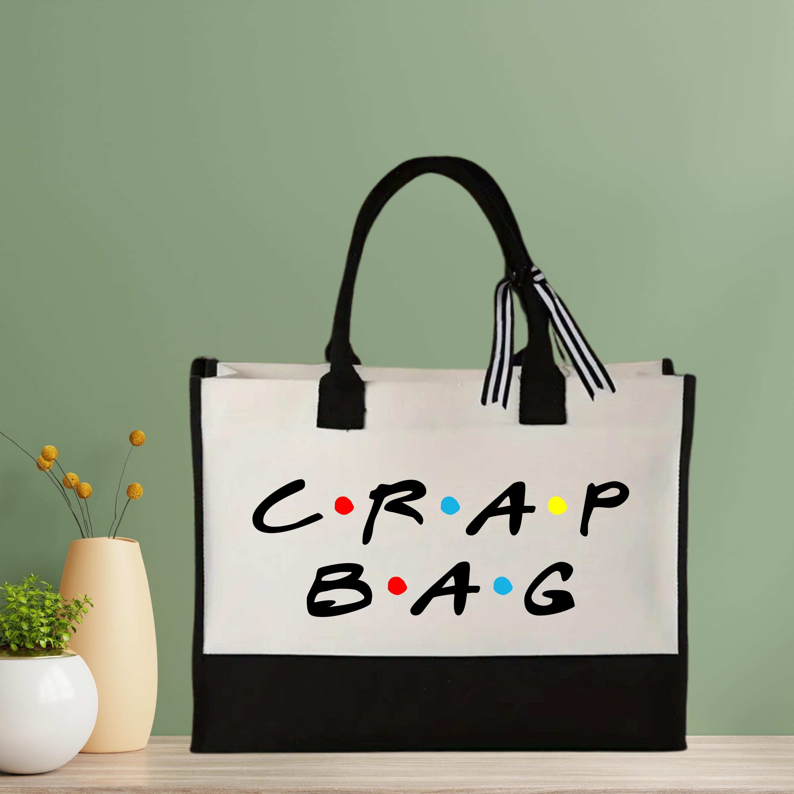 Crap Bag Canvas Tote, Friends Inspired, Stylish Library Bag ...
