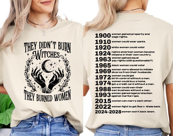 They Didn't Burn Witches Feminist T-Shirt: Pro Choice Witchy Tee