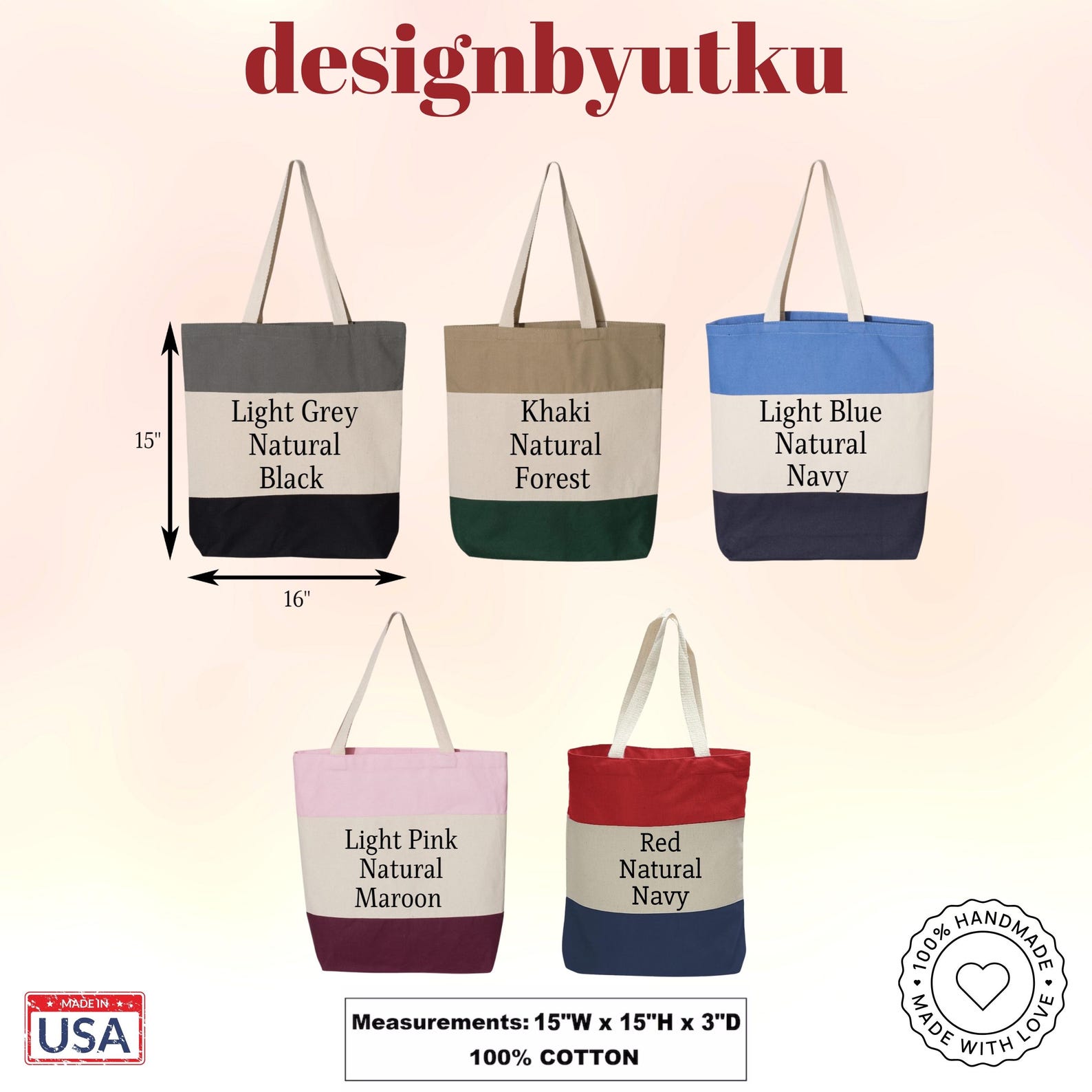 Personalized Teacher Tote Bag: Floral Design, Custom Name - Etsy