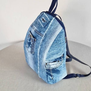DanceeMangoos Vintage Denim Backpack Jeans Daypack Bag Y2K Aesthetic Grunge  Bag Hobo Boho Hippie Classic Retro Bookbag Rucksack (Tie dye)