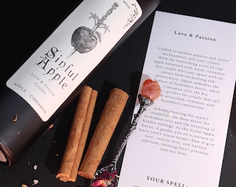 Velas rituales de brujas antiguas - Manzana pecaminosa - Amor