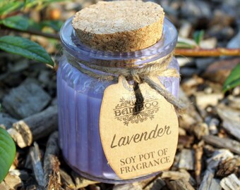 2x Velas aromáticas de soja y lavanda