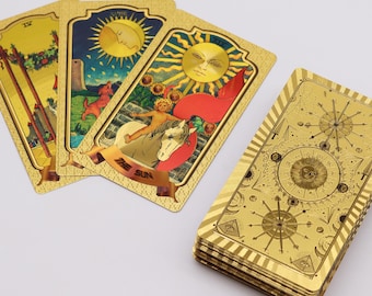 Cartas del Tarot Dorado