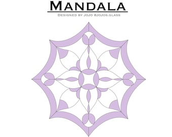 Glasmalerei-Mandala-Muster