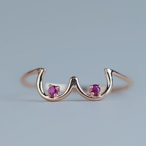 Boob Statement Ring, Limited Edition, Breast Cancer Awareness, Celebrating Breastfeeding, Women&#39;s Handmade Boob Jewelry Itty Bitty Boob Ring