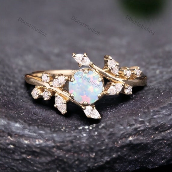 Opal-Diamant-Ring