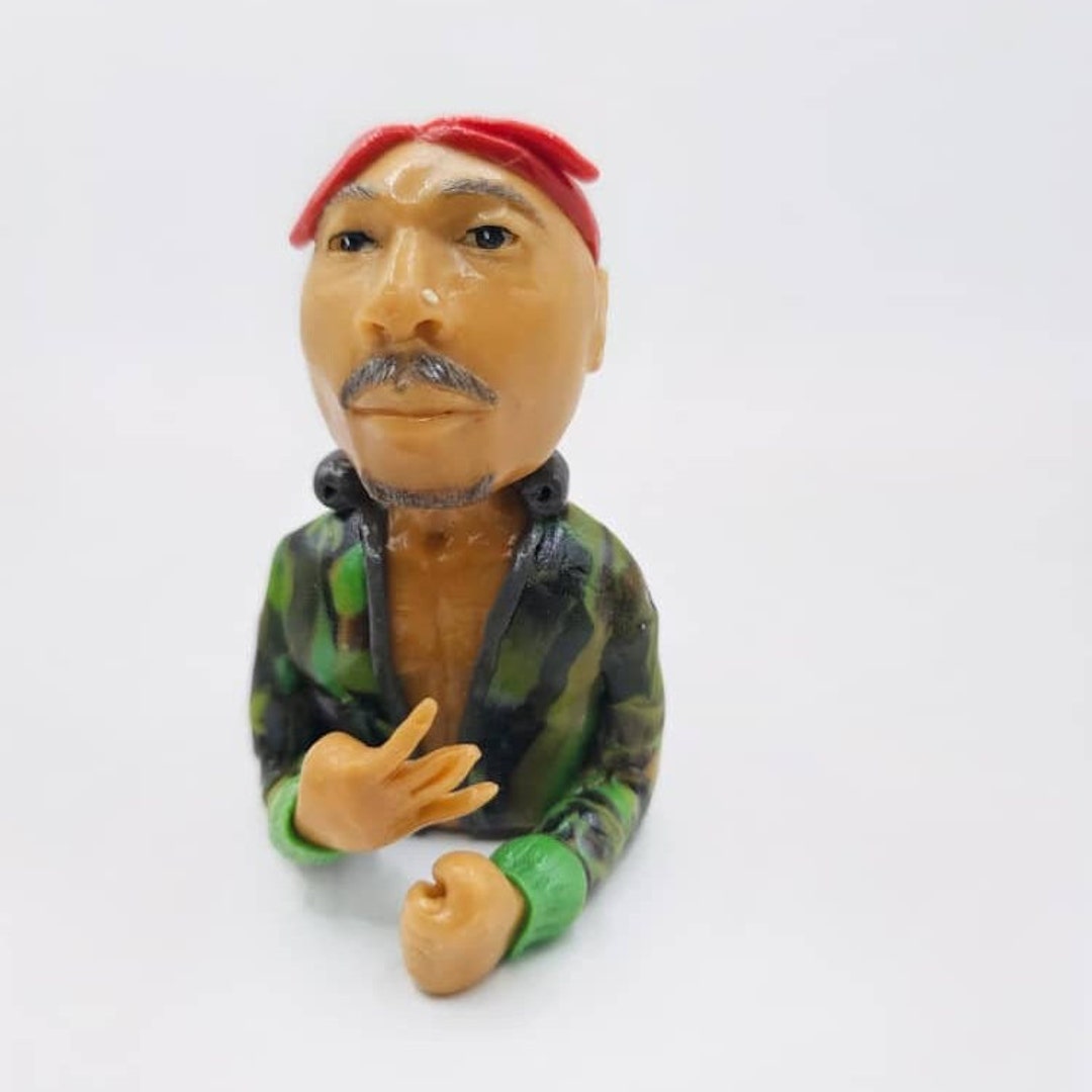Tupac Clay Statue Etsy