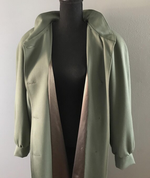 Vintage Designer Albert Nipon 1990's Virgin Wool … - image 6