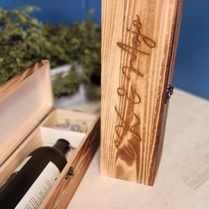 Personalized Wine Box * Wedding/Anniversary Gift *  Liquor gift box * Wedding memories * Birthday Keepsake