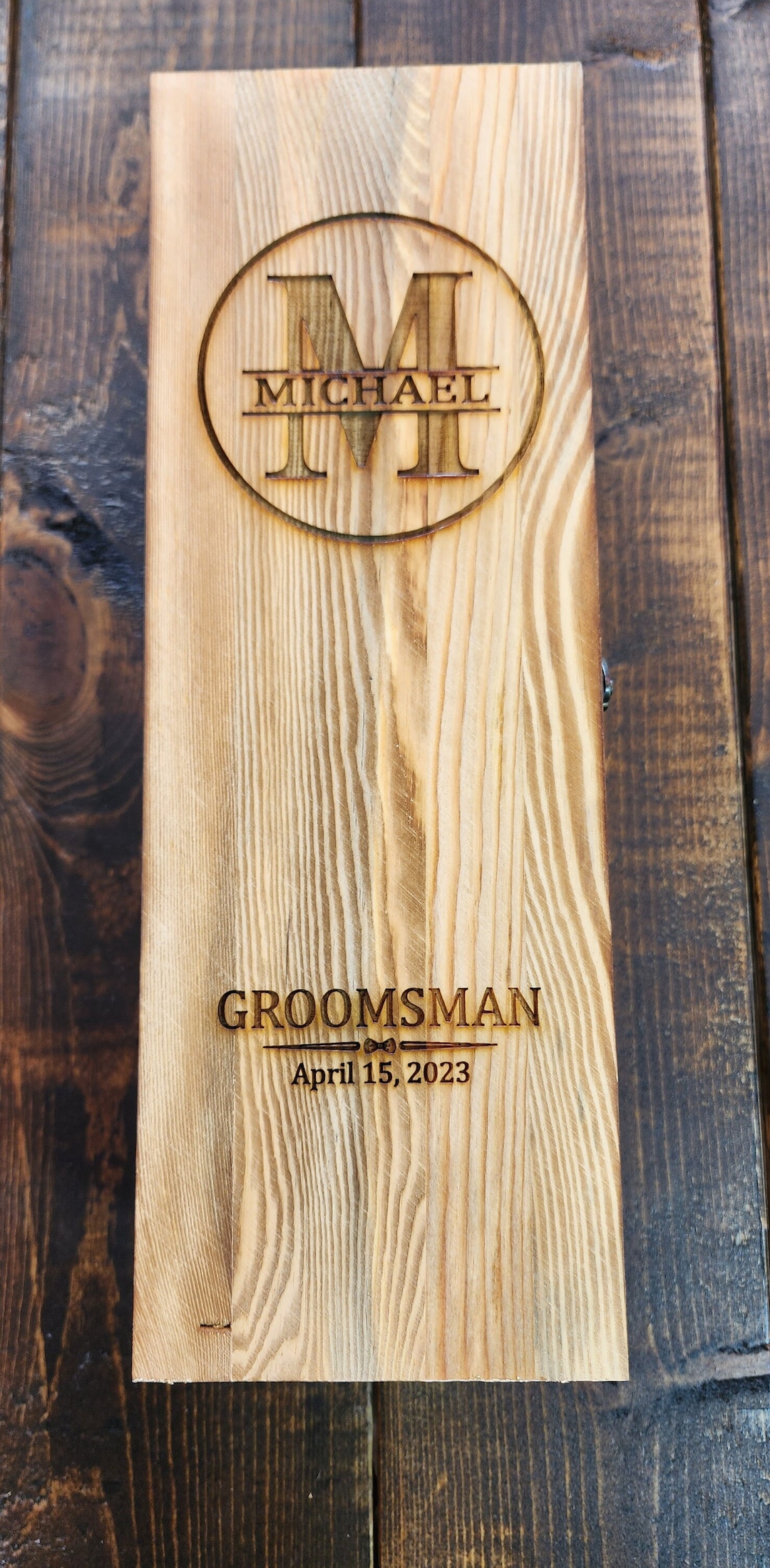 Engraved Wooden Gift Box for Liquor, Wine Bottles -customized Gifts ...