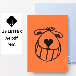 Tarjeta del Día del Padre, tarjeta para PAPÁ, PNG, A4 y PDF de carta estadounidense, tarjeta para papá IMPRIMIBLE, descarga instantánea, sobre imprimible, linda tarjeta del Día del Padre,