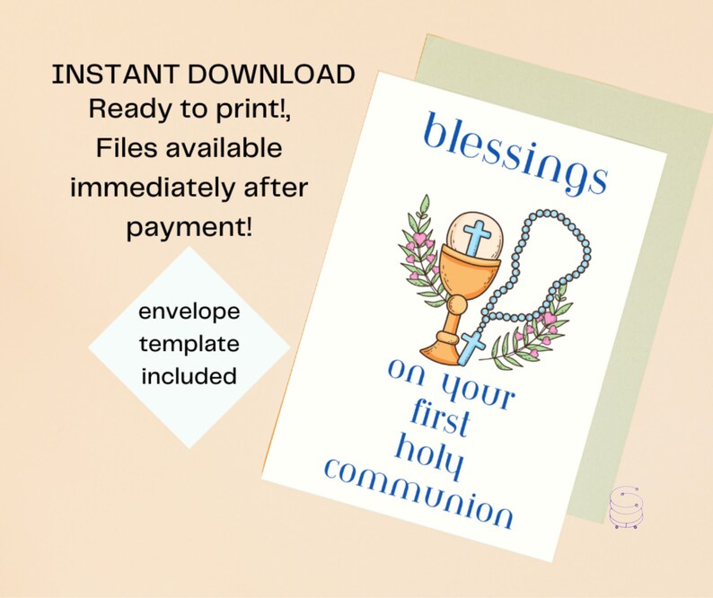 First Communion Card PRINTABLE - Il 794xN.4753173866 Mr1u 