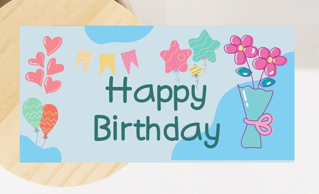 Printable Birthday Card Friend DOWNLOAD Floral Birthday - Etsy