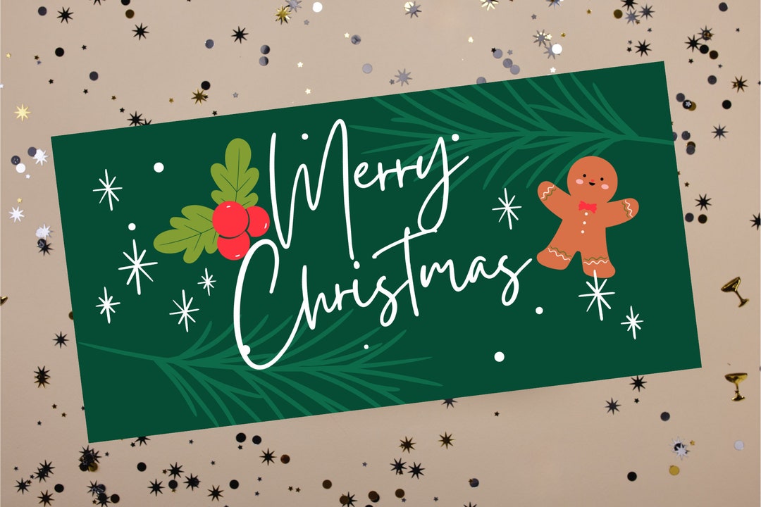 PRINTABLE Christmas Card Christmas Card & Envelope Printable Etsy