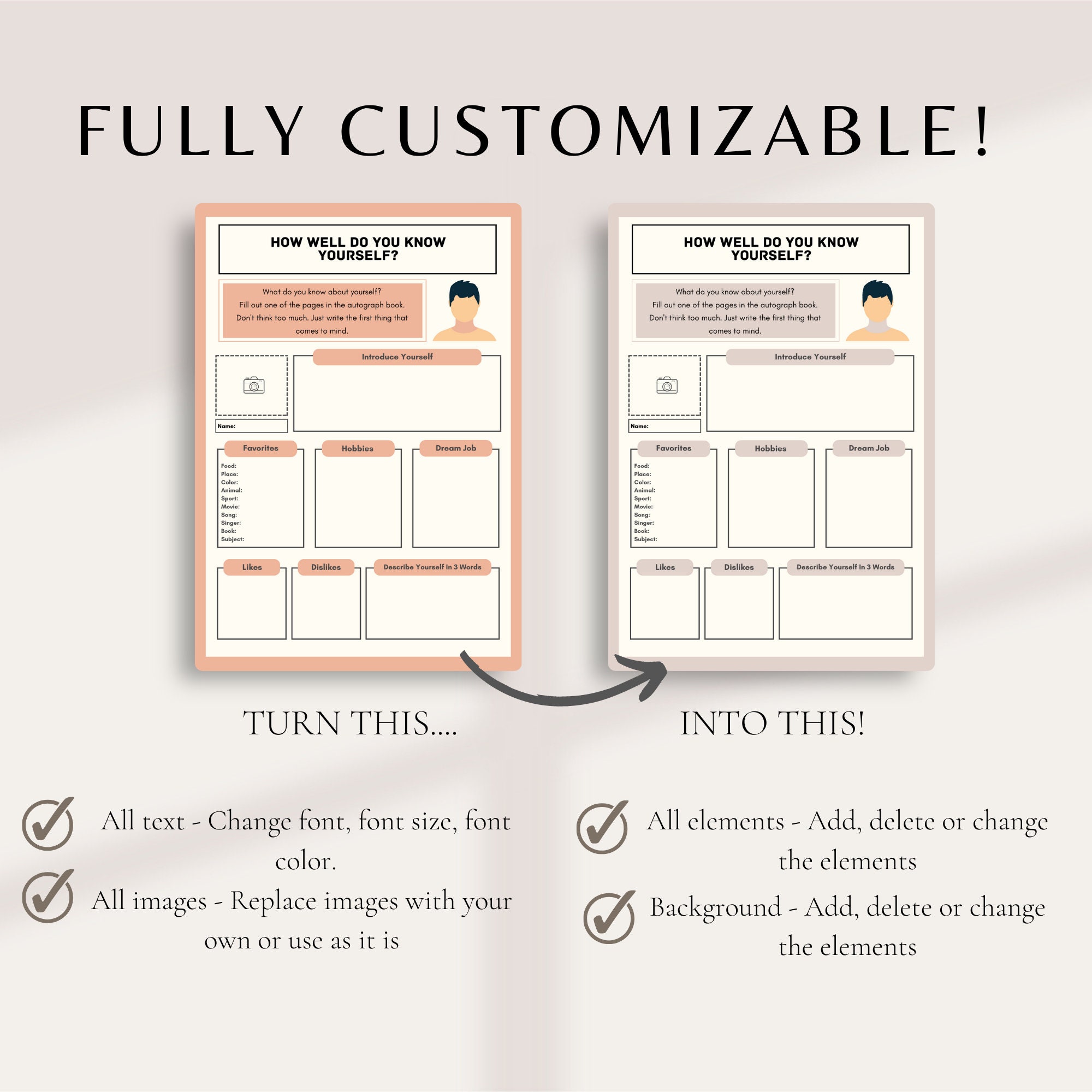 Workbook Destiny Motivation Canva Template Printable Worksheet Coaching ...