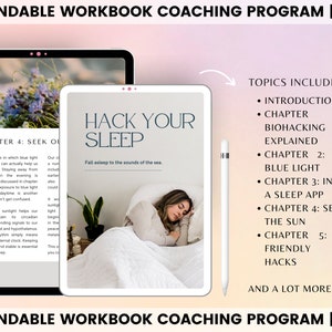 Ebook Template Canva Hack Your Sleep Book Motivation Template