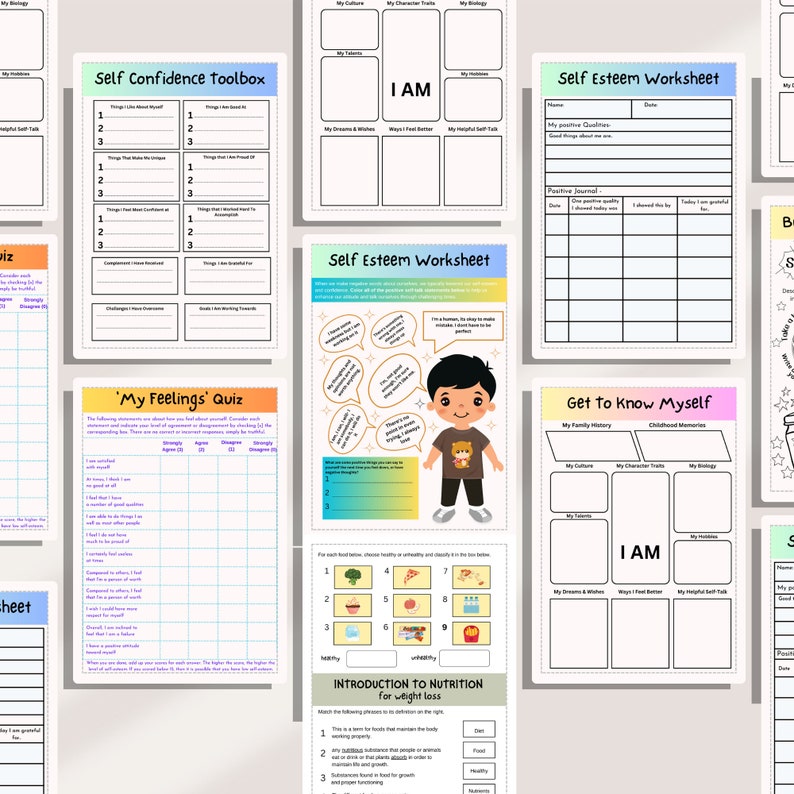 Self Confidence Workbook Guide | Printable Coaching Content for ...