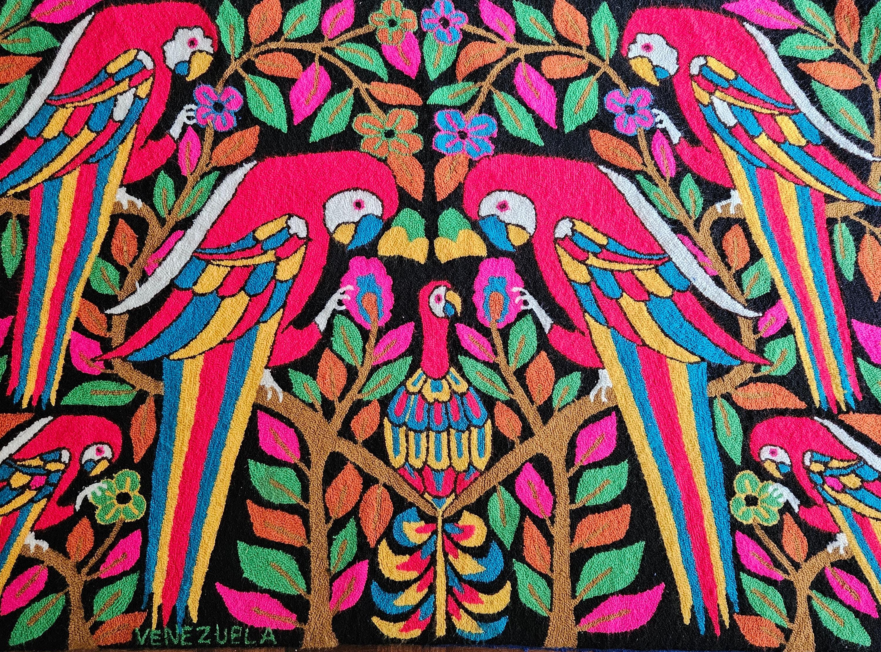 刺繍が凄すぎる♡レア♡ヴィンテージ♡TYLIEMALIBU♡BIGトート♡ Exceptional and Large Tapestry by Luis Montiel - Venezuela