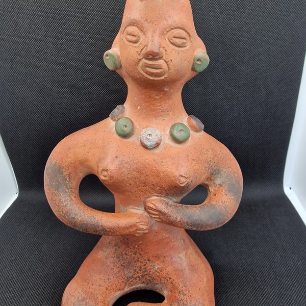 Mexican figure, pre-Columbian style, Mayan/Inca/Aztec Pottery Statue