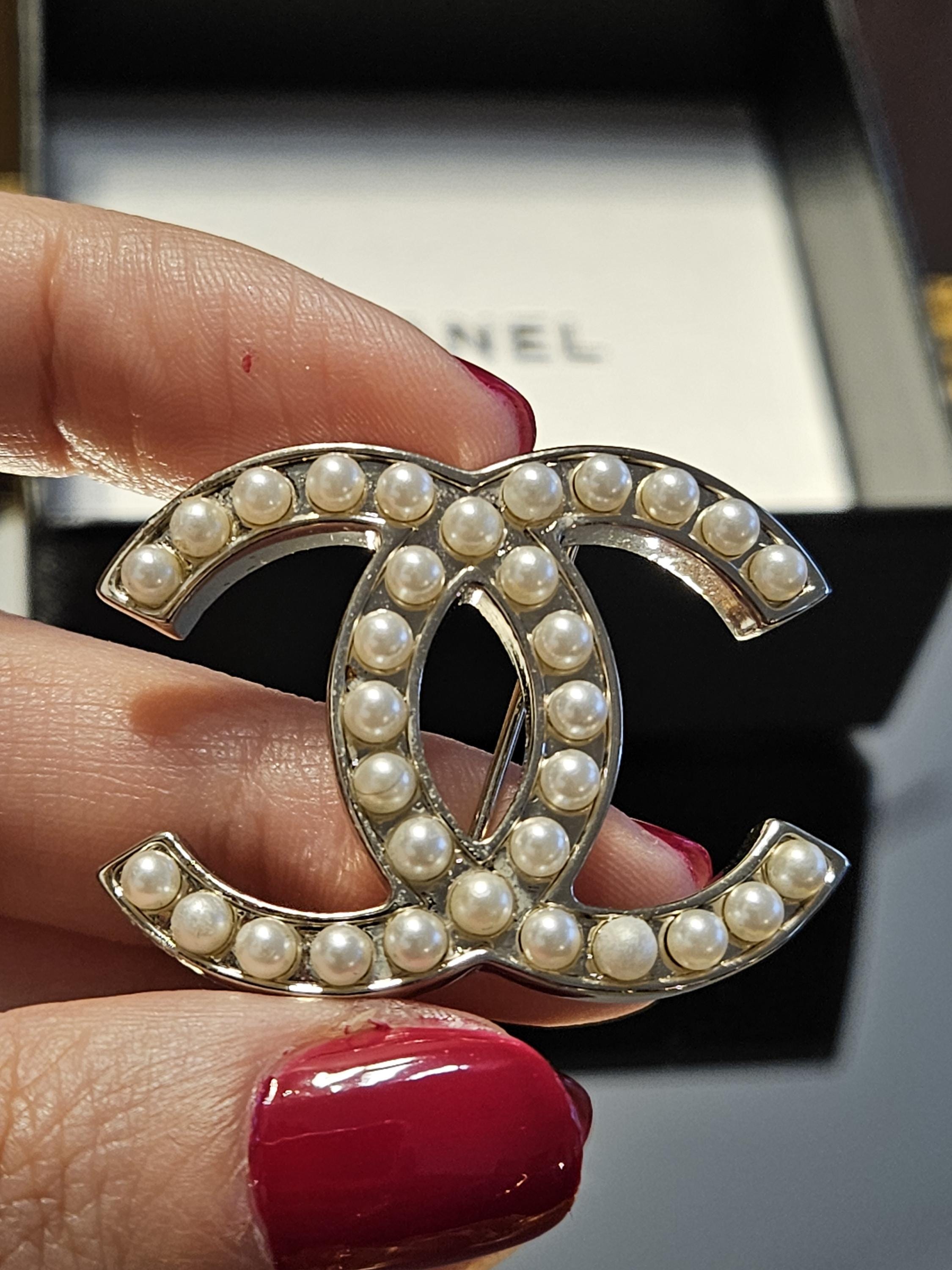 Chanel Double C Brooch - Etsy