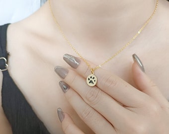 Custom Paw Print Necklace • Gifts for Pet Lovers • Real Pet Paw Print Necklace • Custom Pet Necklace • Pet Memorial
