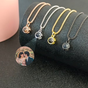 Collar de proyección de fotografías personalizado • Collar con imagen interior • Joyería con imagen conmemorativa personalizada • Regalo del Día de la Madre • Regalos para ella