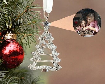 Personalized Christmas Projection Ornament • Custom  Photo Christmas Tree Decoration • Christmas Ornament • Christmas Bauble