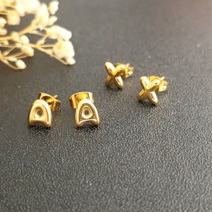 Pendientes personalizados con letras de burbujas • Pendientes con letras 3D • Pendientes con iniciales • Pendientes de plata • Regalo para ella • Joyas de verano